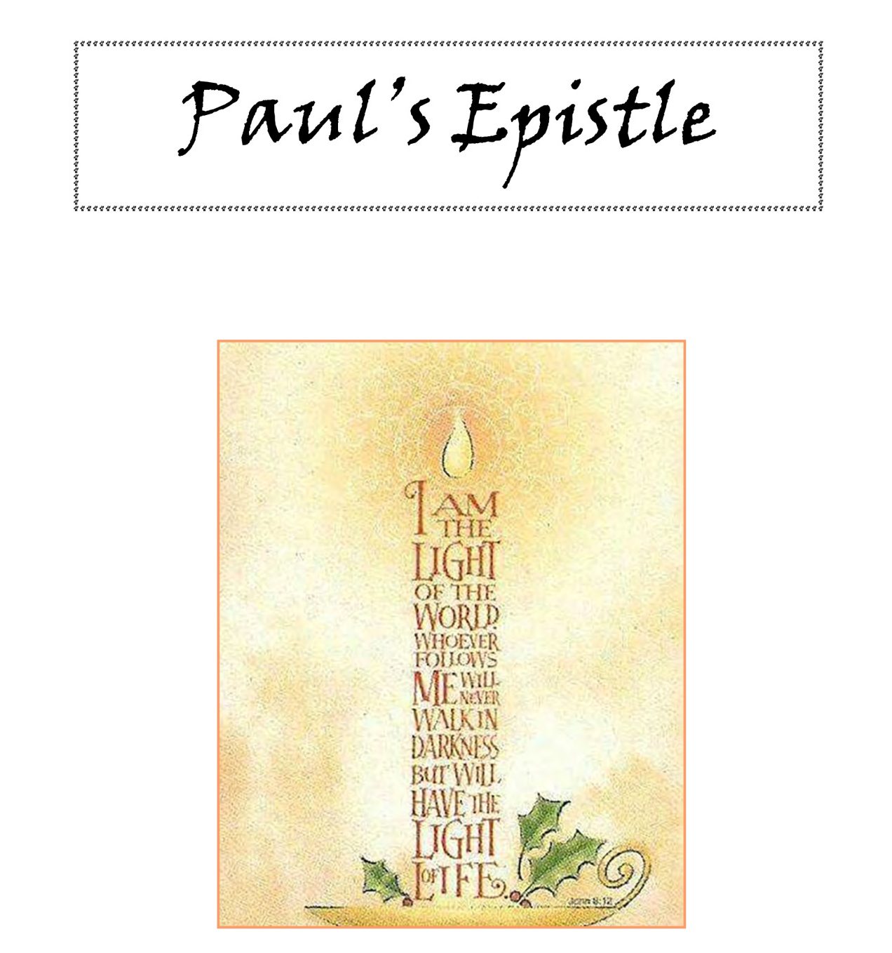 Paul's Epistle 12 2022 thumb